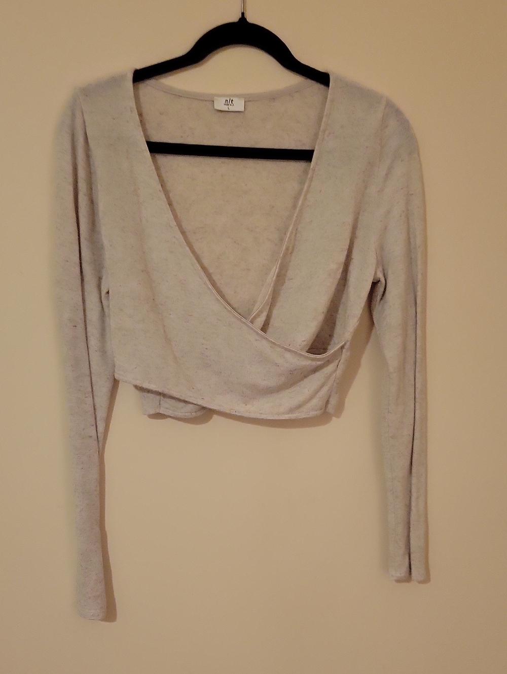 44G Nlt Faux Wrap Crop Top